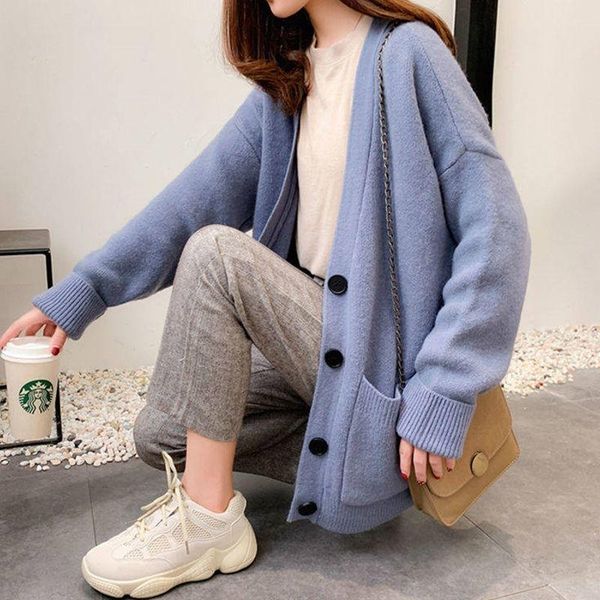 women's knits & tees cardigan women spring autumn fashion knitted loose korean style fairy sweater all-match warm single breasted casua, White
women's knits & tees cardigan women spring autumn fashion knitted loose korean style fairy sweater all-match warm single breasted casua, White