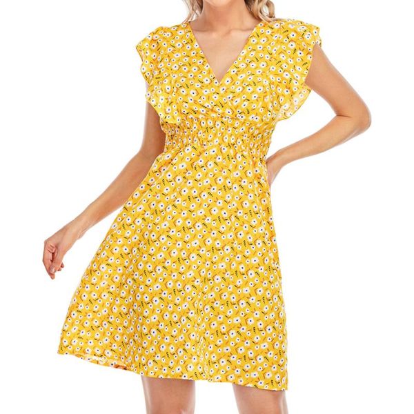 women's summer casual dresses v-neck multicolor pineapple print sleeveless dress high waist mini 2021 vestido mujer swimwear, White;black
women's summer casual dresses v-neck multicolor pineapple print sleeveless dress high waist mini 2021 vestido mujer swimwear, White;black