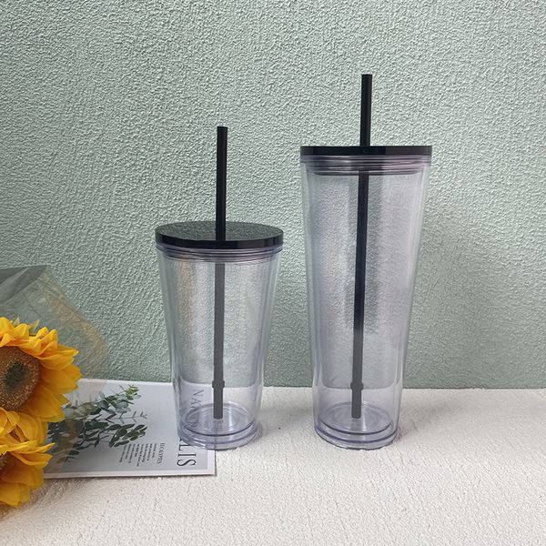 500ml clear plastic water tumblers with black straw flat lid double walled reusable 17oz transparent acrylic cups diy 16 oz. classic drinkin
500ml clear plastic water tumblers with black straw flat lid double walled reusable 17oz transparent acrylic cups diy 16 oz. classic drinkin
