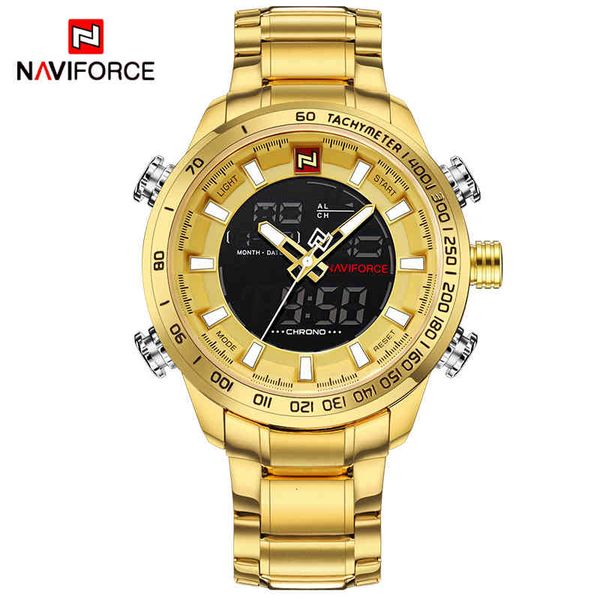 watches naviforce luxury brand mens sport gold quartz led clock men waterproof wrist male military relogio masculino, Slivery;brown
watches naviforce luxury brand mens sport gold quartz led clock men waterproof wrist male military relogio masculino, Slivery;brown