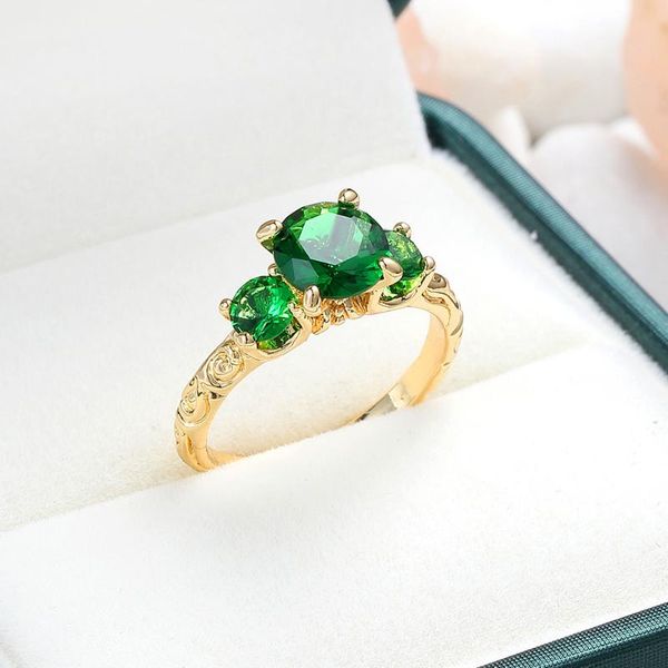 wedding rings luxury female champagne green red crystal ring promise yellow gold color engagement round zircon for women, Slivery;golden
wedding rings luxury female champagne green red crystal ring promise yellow gold color engagement round zircon for women, Slivery;golden