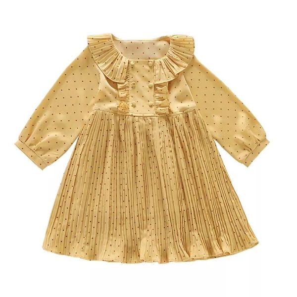 girl's dresses girls chiffon dress age for 4 to 12 years teenage girl dot pattern 2021 spring/fall kids clothes ruffle pleated vestido, Red;yellow
girl's dresses girls chiffon dress age for 4 to 12 years teenage girl dot pattern 2021 spring/fall kids clothes ruffle pleated vestido, Red;yellow