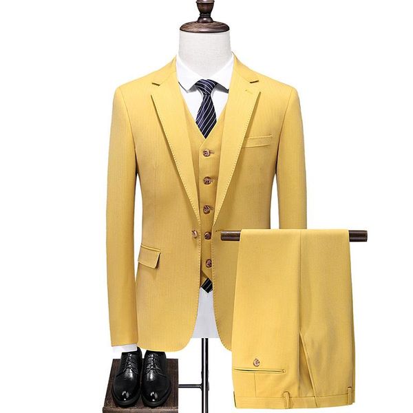 men's suits & blazers luxury male business mariage suit 3-pcs groom wedding tuxedo yellow jacket pants vest trousers dress waistcoat, White;black
men's suits & blazers luxury male business mariage suit 3-pcs groom wedding tuxedo yellow jacket pants vest trousers dress waistcoat, White;black