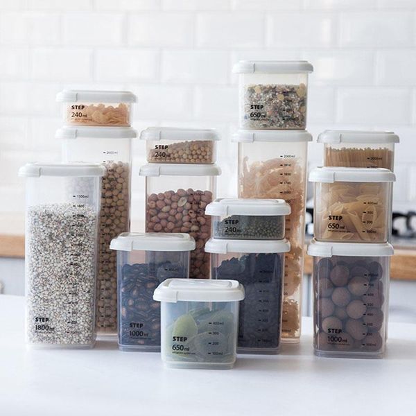 storage bottles & jars household kitchen containers sealed container transparent plastic food grain
storage bottles & jars household kitchen containers sealed container transparent plastic food grain