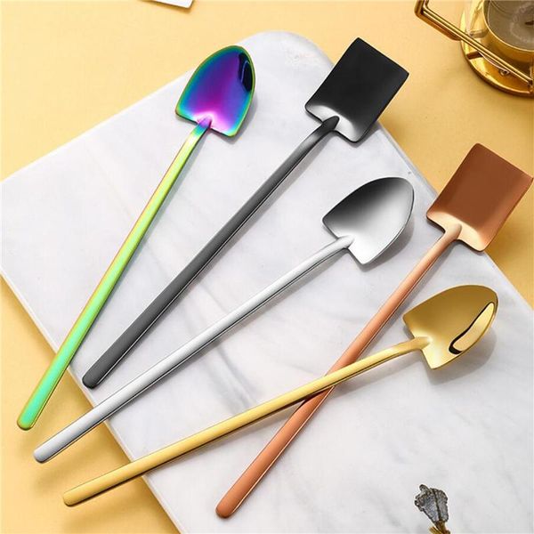 spoons 5 colors creative metal ice cream coffee spoon shovel shape tea afternoon dessert long handle
spoons 5 colors creative metal ice cream coffee spoon shovel shape tea afternoon dessert long handle