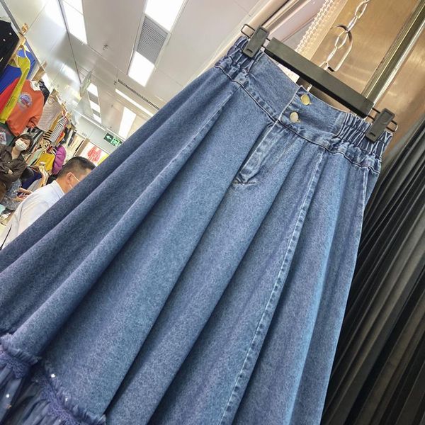 skirts long denim womens 2021 spring autumn high waist polka dot mesh patchwork jean skirt lady clothing, Black
skirts long denim womens 2021 spring autumn high waist polka dot mesh patchwork jean skirt lady clothing, Black