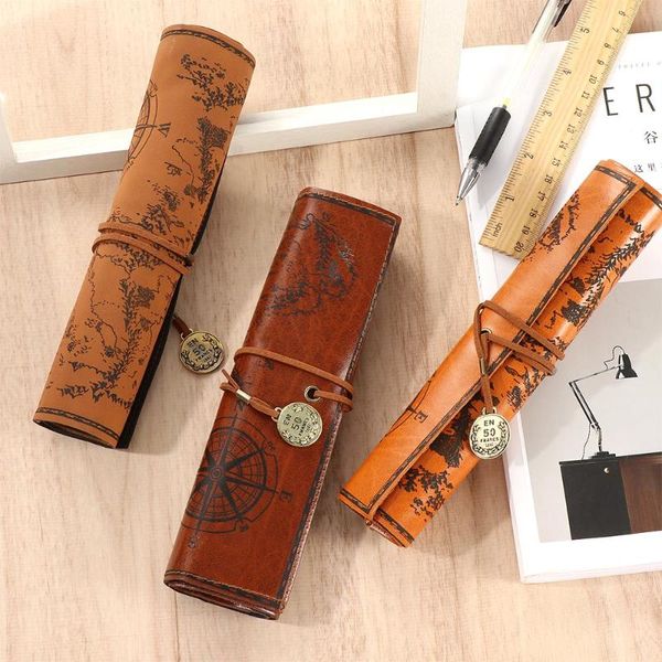 leather pen pencil case vintage retro treasure map luxury roll make up pu bag purse pouch stationary for school bags
leather pen pencil case vintage retro treasure map luxury roll make up pu bag purse pouch stationary for school bags