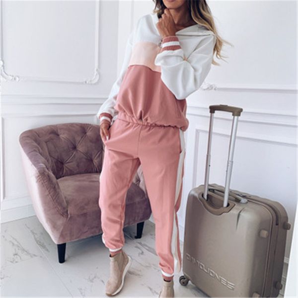 women autumn casual two piece pants fashion occident zipper hooded sweater trousers 2pcs sets designer female loose with wide leg pant suits, White
women autumn casual two piece pants fashion occident zipper hooded sweater trousers 2pcs sets designer female loose with wide leg pant suits, White