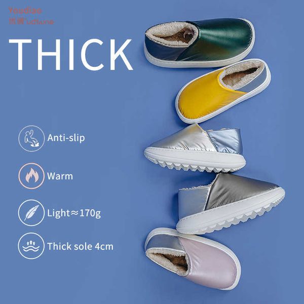 utune winter slippers women man warm down cloth eva thick sole platform shoes plush heel wrap slipper for women man anti-slip 210619, Black
utune winter slippers women man warm down cloth eva thick sole platform shoes plush heel wrap slipper for women man anti-slip 210619, Black