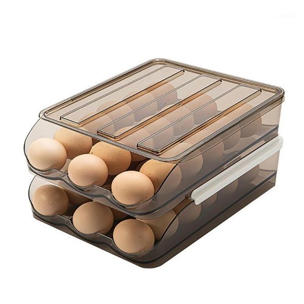 storage bottles & jars egg holder for refrigerator automatic rolling brown transparent drawer box multi-layer chicken container s
storage bottles & jars egg holder for refrigerator automatic rolling brown transparent drawer box multi-layer chicken container s