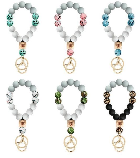 key ring silicone bead bracelet party favor butterfly wooden beads camouflage wristband wrist keychain pendant prevent missing bracelets, Silver
key ring silicone bead bracelet party favor butterfly wooden beads camouflage wristband wrist keychain pendant prevent missing bracelets, Silver