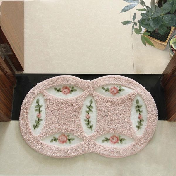 carpets personality double ring shape non-slip floor mat 45x75cm doormat fluffy front door absorbent carpet for bathroom kitchen
carpets personality double ring shape non-slip floor mat 45x75cm doormat fluffy front door absorbent carpet for bathroom kitchen