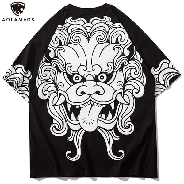 men's polos t-shirt shirts to the lamegs ancient chinese lion painting impression casual harajuku male hip hop streetwear summer, White;black
men's polos t-shirt shirts to the lamegs ancient chinese lion painting impression casual harajuku male hip hop streetwear summer, White;black