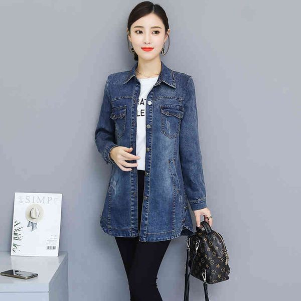 women long denim jacket spring autumn plus size 3xl loose full sleeve fashion blue female casual girls outwear c80612l 200919, Black;brown
women long denim jacket spring autumn plus size 3xl loose full sleeve fashion blue female casual girls outwear c80612l 200919, Black;brown