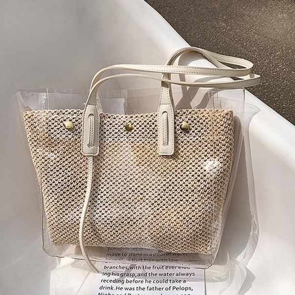 evening bags large capacity shoulder bag 2021 summer pvc transparent plastic beach leisure simple straw1
evening bags large capacity shoulder bag 2021 summer pvc transparent plastic beach leisure simple straw1