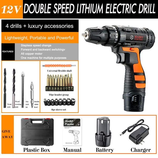 professiona electric drills 12v drill 2 speed cordless led lighting screwdriver mini wireless power driver with bits set batteries
professiona electric drills 12v drill 2 speed cordless led lighting screwdriver mini wireless power driver with bits set batteries
