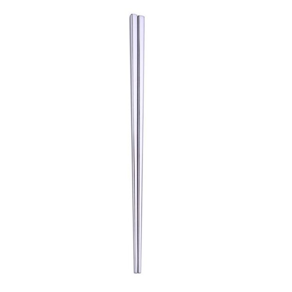 chopsticks a pair of stainless steel electroplating square reusable metal (23cm, silver)
chopsticks a pair of stainless steel electroplating square reusable metal (23cm, silver)