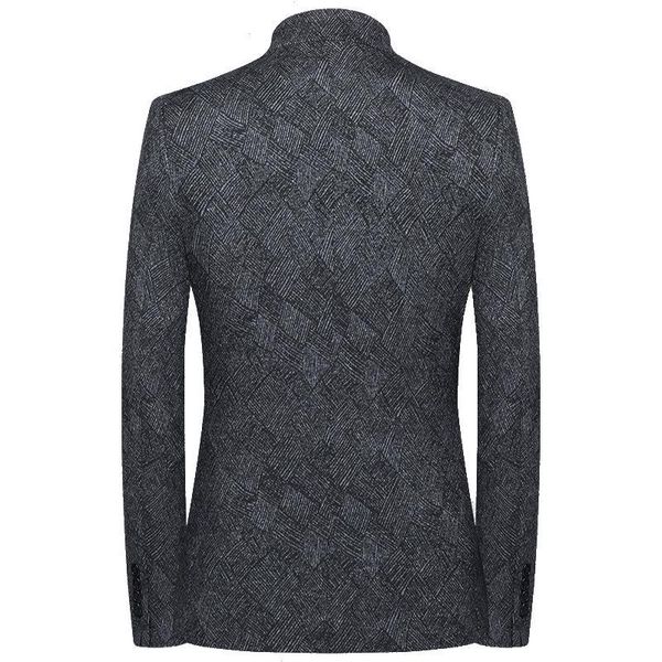 Men's Suits & Blazers Autumn Men Suit Jacket Winter Stand Collar Jacquard Dark Gray Blazer Slim Business Formal Casual Work Daily Life, White;black
Men's Suits & Blazers Autumn Men Suit Jacket Winter Stand Collar Jacquard Dark Gray Blazer Slim Business Formal Casual Work Daily Life, White;black