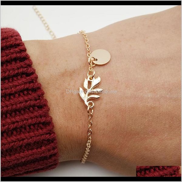 link, bracelets jewelry drop delivery 2021 fashion simple leaf shape round pendant sier or gold metal plated chain for women hand bracelet g, Black
link, bracelets jewelry drop delivery 2021 fashion simple leaf shape round pendant sier or gold metal plated chain for women hand bracelet g, Black