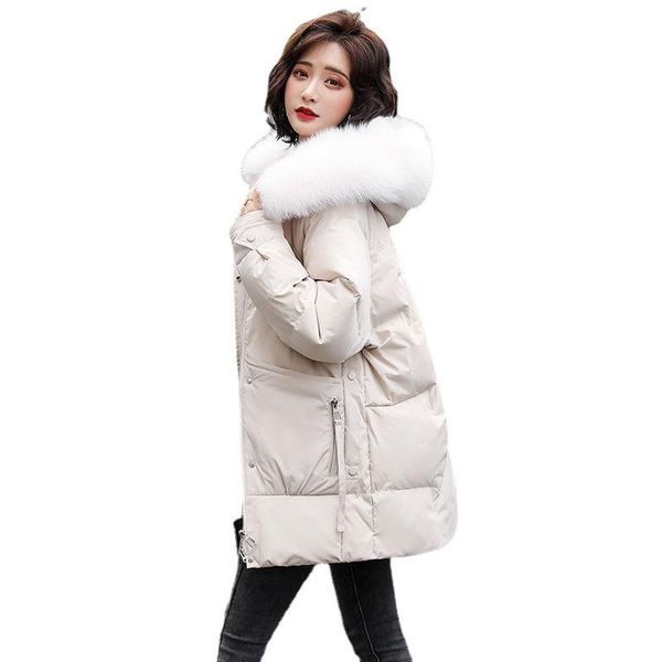 women's down & parkas winter hooded fur collar female warm outwear large size cotton padded coat thicken women casual fashion jacket, Black
women's down & parkas winter hooded fur collar female warm outwear large size cotton padded coat thicken women casual fashion jacket, Black
