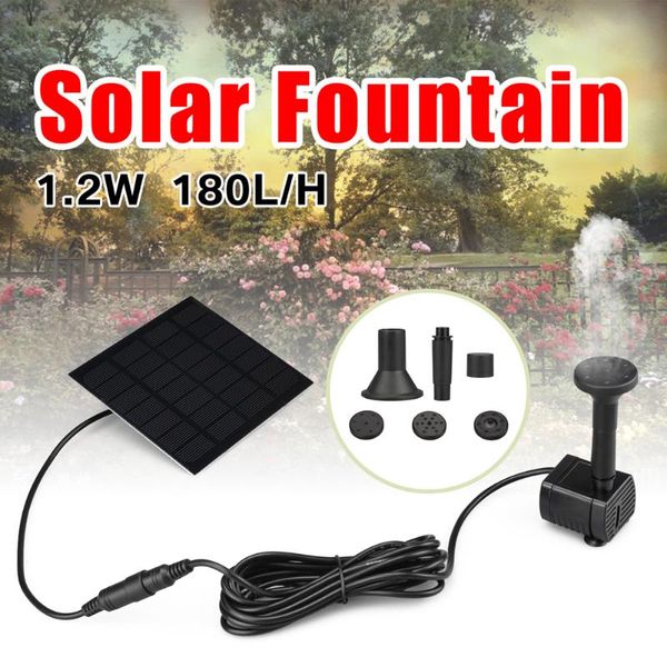 1.2w 180l/h solar panel powered water fountain pool pond bird bath garden sprinkler sprayer with pump & spray head decorations
1.2w 180l/h solar panel powered water fountain pool pond bird bath garden sprinkler sprayer with pump & spray head decorations