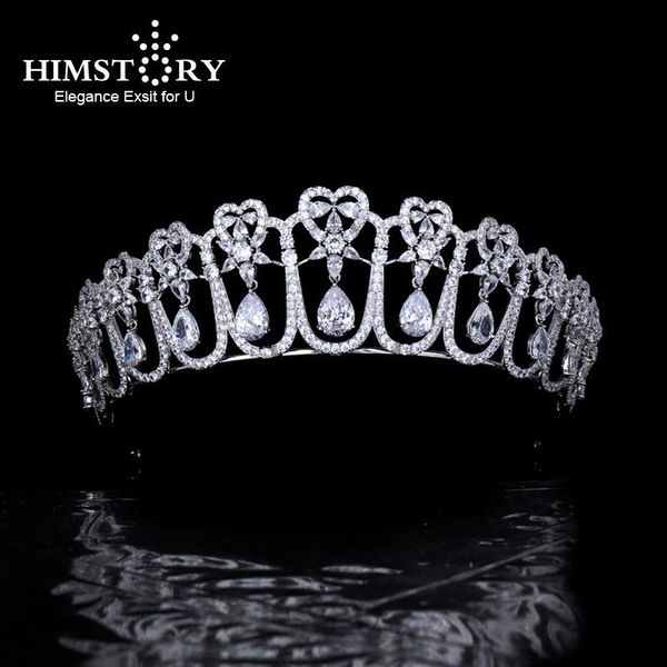 hair clips & barrettes himstory luxury women's crown tiara cz cubic zircon waterdrop headband european bridal wedding accessories, Golden;silver
hair clips & barrettes himstory luxury women's crown tiara cz cubic zircon waterdrop headband european bridal wedding accessories, Golden;silver