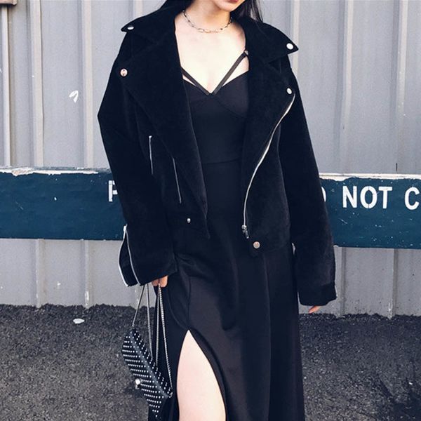 japanese punk gothic dress women elegant wear dark halter high waist split party club dress deep v-neck black summer dress, Black;gray
japanese punk gothic dress women elegant wear dark halter high waist split party club dress deep v-neck black summer dress, Black;gray