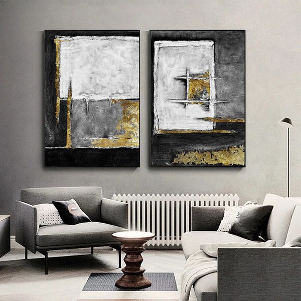 abstract wall painting golden black and white posters modern home decor wall art for living room oil painting printed on canvas
abstract wall painting golden black and white posters modern home decor wall art for living room oil painting printed on canvas