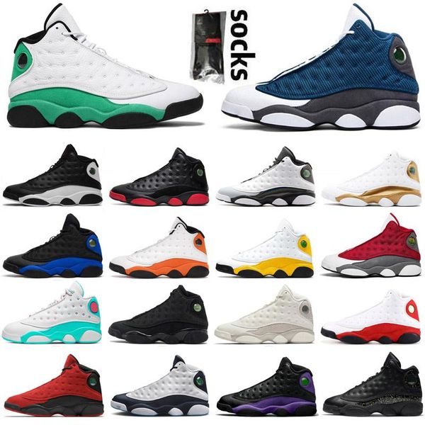 13 13s mens basketball shoes lucky green playground black cat men reverse bred sports sneakers with sock
13 13s mens basketball shoes lucky green playground black cat men reverse bred sports sneakers with sock