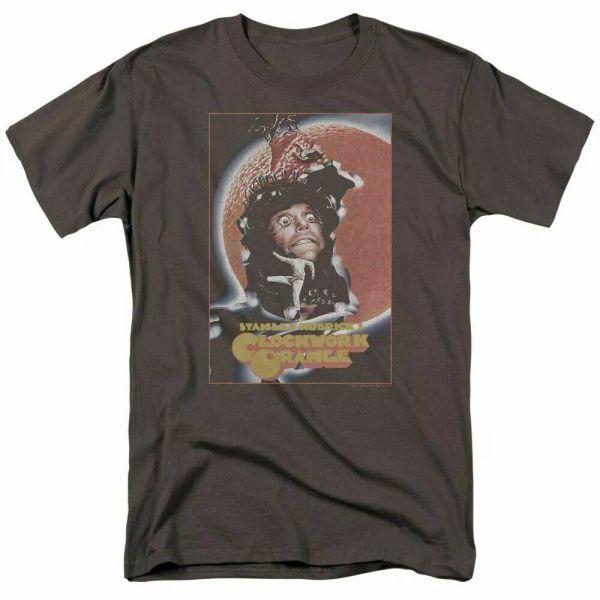 a clockwork orange distressed poster t shirt licensed horror movie tee charcoal, White;black
a clockwork orange distressed poster t shirt licensed horror movie tee charcoal, White;black