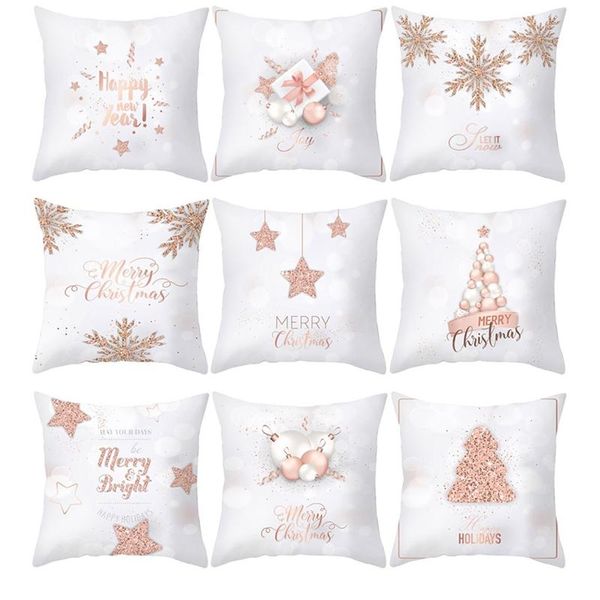 pillow case christmas peach skin rose gold cushion cover home decoration year sofa decor
pillow case christmas peach skin rose gold cushion cover home decoration year sofa decor