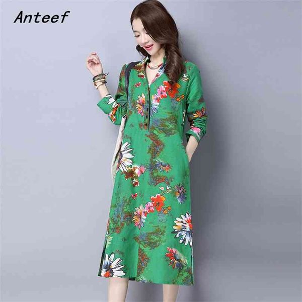long sleeve plus size cotton linen vintage floral women casual loose autumn spring dress elegant vestidos clothes dresses 210517, Black;gray
long sleeve plus size cotton linen vintage floral women casual loose autumn spring dress elegant vestidos clothes dresses 210517, Black;gray