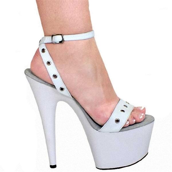 sandals rncksi women straps 17cm high heels white waterproof platform rivets pole dance dress1, Black
sandals rncksi women straps 17cm high heels white waterproof platform rivets pole dance dress1, Black