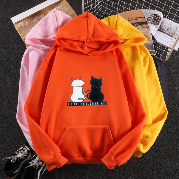 women's hoodies & sweatshirts women streetwear sweatshirt autumn winter long sleeve cat print female clothes, Black
women's hoodies & sweatshirts women streetwear sweatshirt autumn winter long sleeve cat print female clothes, Black