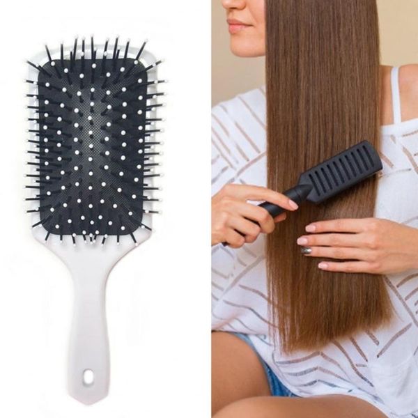 hair brushes comb portable prevent loss plastic handle massage for home, Silver 
hair brushes comb portable prevent loss plastic handle massage for home, Silver