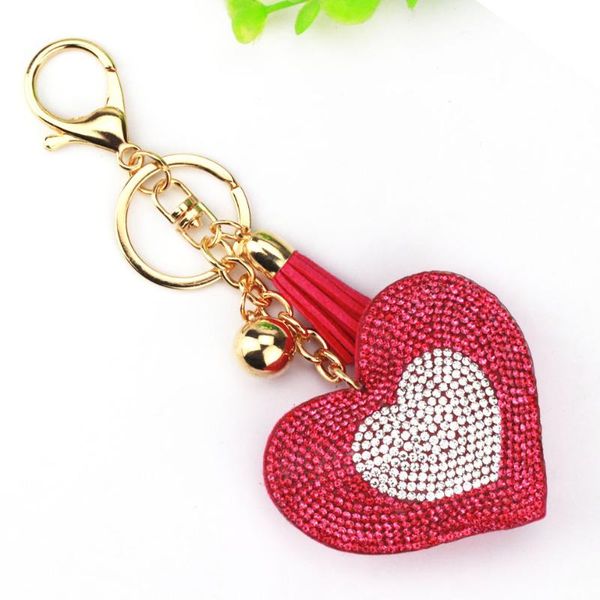 keychains 10 colors pu leather keychain girl's romantic rhinestone heart design pendant key chains bag gift tz21, Silver
keychains 10 colors pu leather keychain girl's romantic rhinestone heart design pendant key chains bag gift tz21, Silver