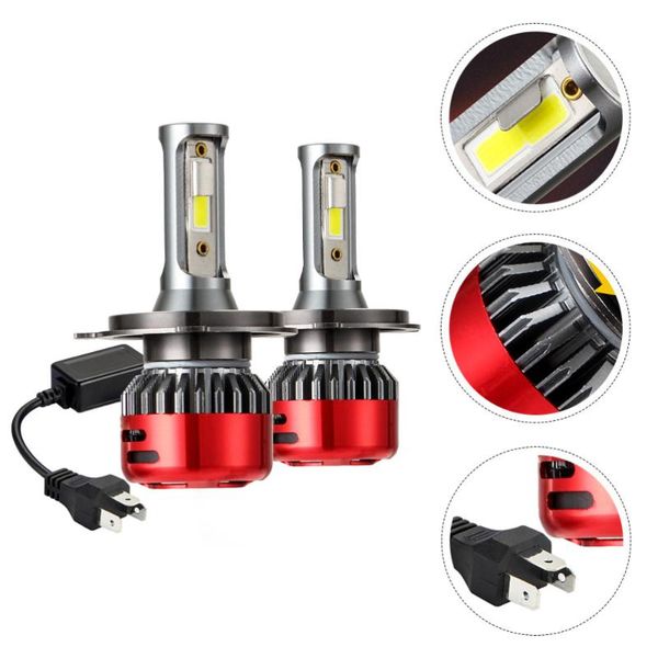 pair of -h4 automobile headlamp led headlight bulbs bulb car headlights 
pair of -h4 automobile headlamp led headlight bulbs bulb car headlights