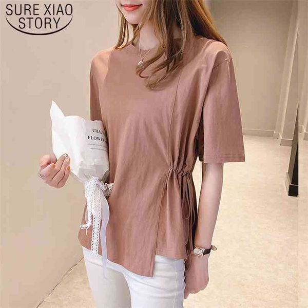 summer tshirt fashion women vintage irregular korean clothes casual office lady 9548 210421, White
summer tshirt fashion women vintage irregular korean clothes casual office lady 9548 210421, White