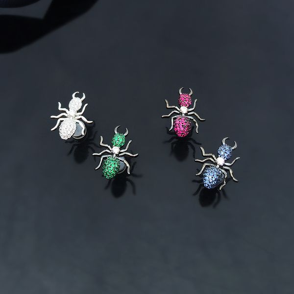 s925 sterling silver ear stud single insect ant earring inlaid color diamond personality trend cool wind luxury jewelry monaco earrings, Golden;silver
s925 sterling silver ear stud single insect ant earring inlaid color diamond personality trend cool wind luxury jewelry monaco earrings, Golden;silver