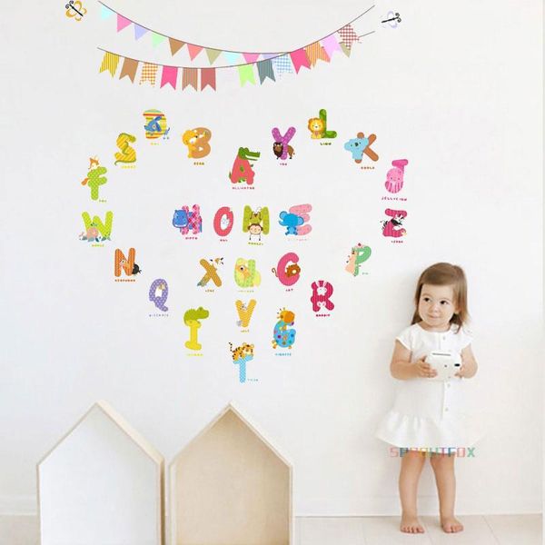 cartoon 26 letters animals wall sticker for kids rooms home decor diy decals baby bedroom birthday party mural art stickers
cartoon 26 letters animals wall sticker for kids rooms home decor diy decals baby bedroom birthday party mural art stickers