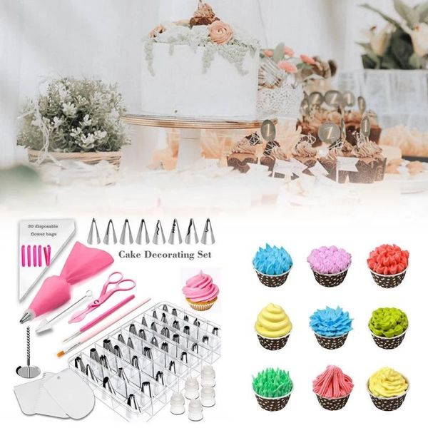 baking & pastry tools 83 pcs/set cake decorating kit turntable nozzles cream confectionery bags icing piping tips bake set
baking & pastry tools 83 pcs/set cake decorating kit turntable nozzles cream confectionery bags icing piping tips bake set
