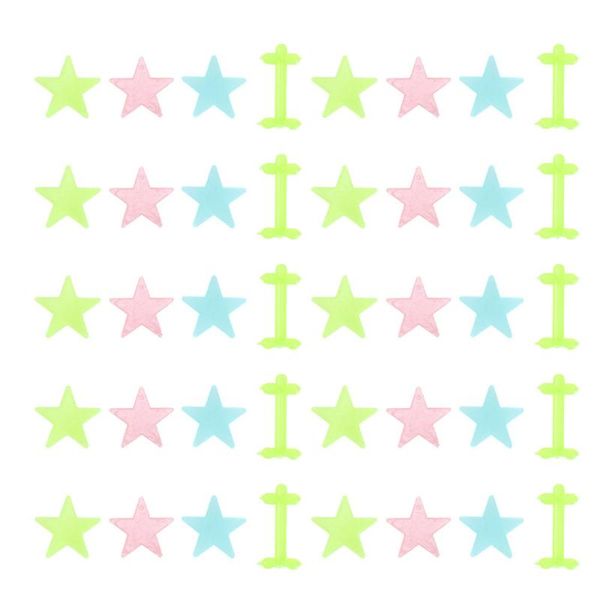 wall stickers 100pcs stars glow in the dark luminous fluorescent 3d decal baby kids bedroom ceiling home decor (random color) 
wall stickers 100pcs stars glow in the dark luminous fluorescent 3d decal baby kids bedroom ceiling home decor (random color)