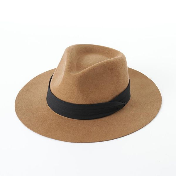 wide brim hats solid color imitation winter sombrero woolen hat women felt fedoras jazz cap female girl simple flat trilby, Blue;gray
wide brim hats solid color imitation winter sombrero woolen hat women felt fedoras jazz cap female girl simple flat trilby, Blue;gray