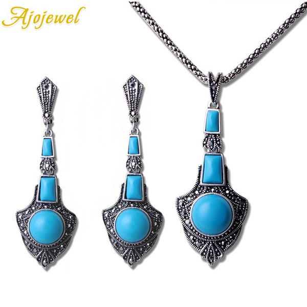 earrings & necklace ajojewel black/orange/blue resin stone vintage jewelry set long pendant sets for women fine gift, Silver
earrings & necklace ajojewel black/orange/blue resin stone vintage jewelry set long pendant sets for women fine gift, Silver