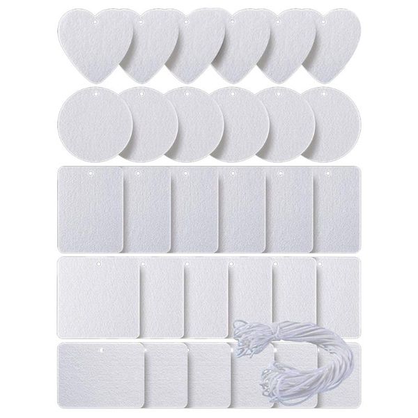 keychains 30 pcs sublimation blank air freshener sheets with elastic cord felt key chain, Silver
keychains 30 pcs sublimation blank air freshener sheets with elastic cord felt key chain, Silver