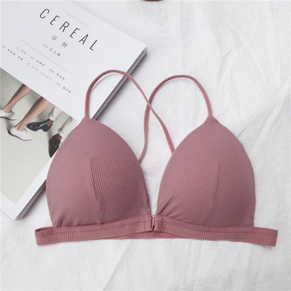 bras 2021 fashion cross-ribbed beauty back strapless push up bra wireless triangle cup front buckle women underwear lingerie, Red;black
bras 2021 fashion cross-ribbed beauty back strapless push up bra wireless triangle cup front buckle women underwear lingerie, Red;black