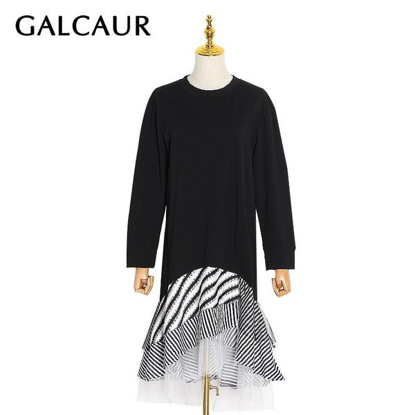 casual dresses galcaur black dress for women o neck long sleeve irregular hem oversized patchwork striped ruffle female 2021 autumn, Black;gray
casual dresses galcaur black dress for women o neck long sleeve irregular hem oversized patchwork striped ruffle female 2021 autumn, Black;gray