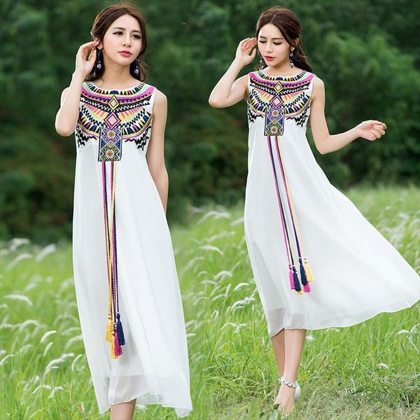 vintage embroidery tassel boho womens dress white long sleeveless casual ladies sundress summer vestidos, Black;gray
vintage embroidery tassel boho womens dress white long sleeveless casual ladies sundress summer vestidos, Black;gray