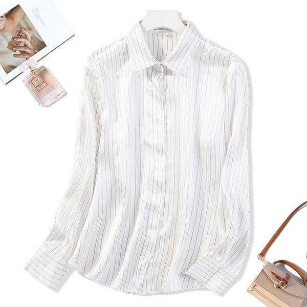 blouses women's 100% mulberry satin silk white stripe button down long sleeve shirt blouse collared office work jn591
blouses women's 100% mulberry satin silk white stripe button down long sleeve shirt blouse collared office work jn591