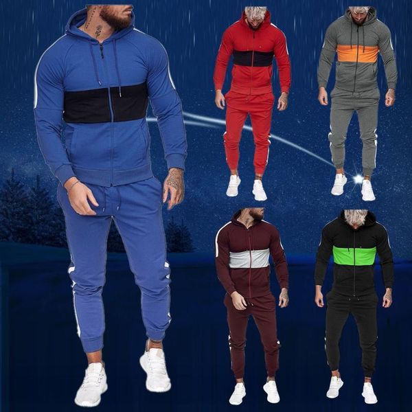men's tracksuits sportswear mens autumn splicing zipper print sweatshirt pants sets tracksuit hooded jacket clothes, Gray
men's tracksuits sportswear mens autumn splicing zipper print sweatshirt pants sets tracksuit hooded jacket clothes, Gray